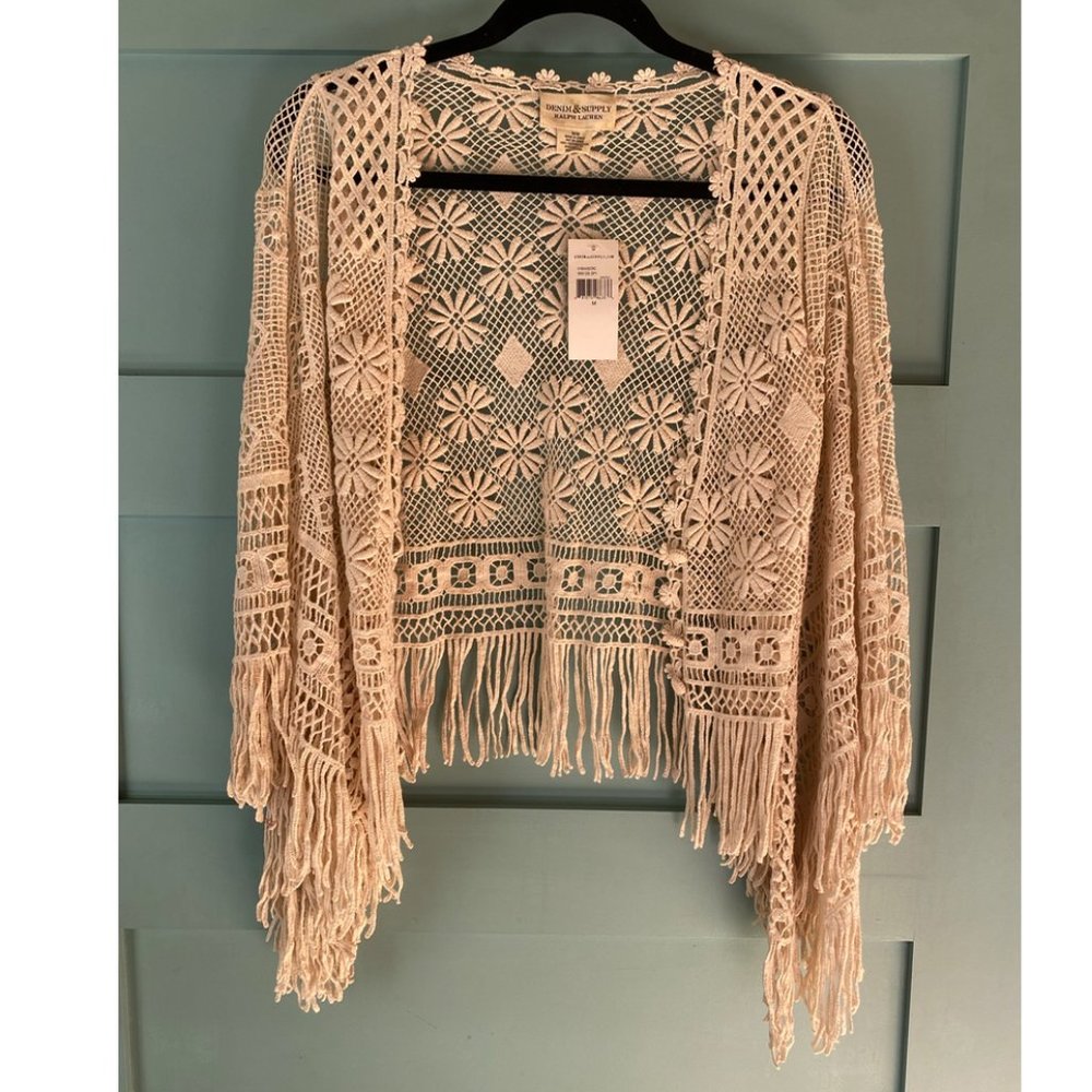 Denim & Supply Ralph Lauren Boho Lace Fringe Top